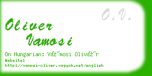 oliver vamosi business card